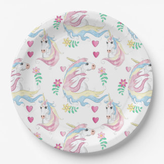 Einhornpapierplatte Pappteller