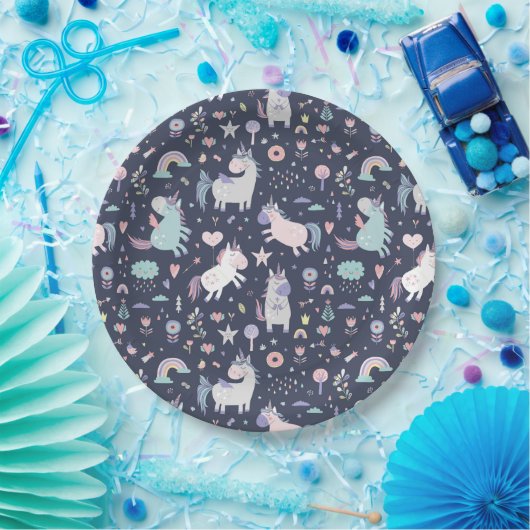 Einhornpapierplatte Pappteller (Party)