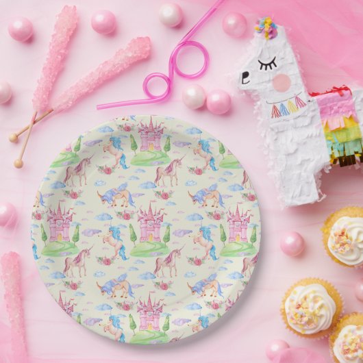 Einhornpapierplatte Pappteller (Party)