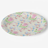 Einhornpapierplatte Pappteller (Schrägansicht)