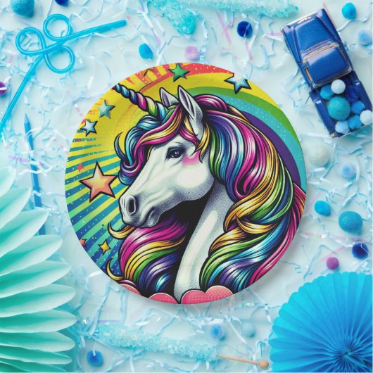 Einhornpapierteller! Pappteller (Party)