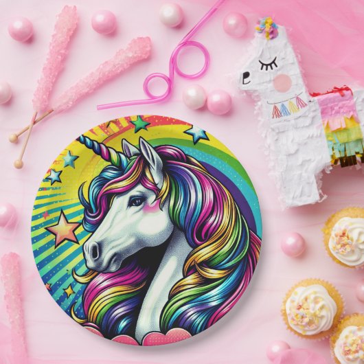Einhornpapierteller! Pappteller (Party)