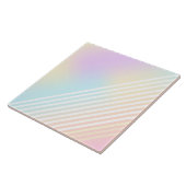 Einhornpastellfarben Weiß, Pastellstreifen Fliese (Seite)