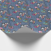 Einhornpatronen Geschenkpapier (Ecke)