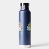 Einhornpferd mit Regenbogen-Cartoon-24964 Trinkflasche (Rechts)