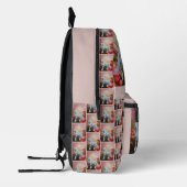 Einhornpferd und Rose Personalisiert Bedruckter Rucksack (Links)