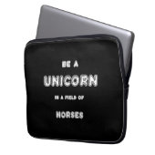 Einhornpferde Laptopschutzhülle (Vorderseite Links)