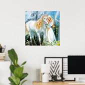 Einhornplakat Poster (Heimbüro)