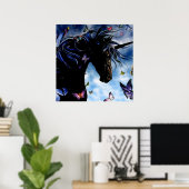 Einhornplakat Poster (Heimbüro)