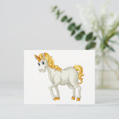 Einhornpostkarte Postkarte (Stehend Vorderseite)