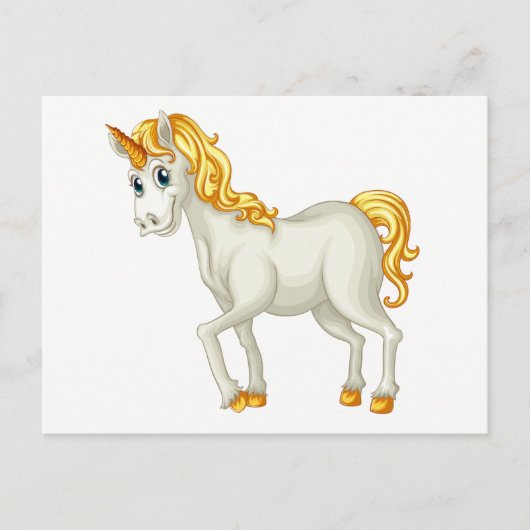 Einhornpostkarte Postkarte (Vorderseite)