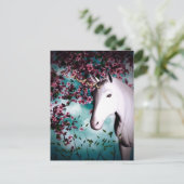 Einhornpostkarte Postkarte (Stehend Vorderseite)