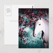 Einhornpostkarte Postkarte (Vorne/Hinten)