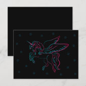 Einhornpostkarte Postkarte (Vorne/Hinten)