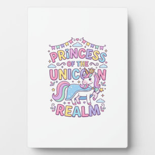 Einhornprinzessin des Einhornreichs Charmantes POD Fotoplatte