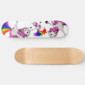Einhornregenbogen-Furz Skateboard (Horizontal)