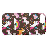 Einhornregenbogen scherzt Hintergrundpferd Case-Mate iPhone Hülle (Rückseite (Horizontal))