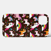 Einhornregenbogen scherzt Hintergrundpferd Case-Mate iPhone Hülle (Rückseite (Horizontal))