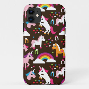 Einhornregenbogen scherzt Hintergrundpferd Case-Mate iPhone Hülle