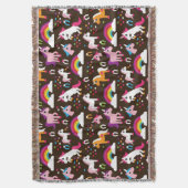 Einhornregenbogen scherzt Hintergrundpferd Decke (Vorderseite Vertikal)