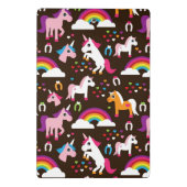 Einhornregenbogen scherzt Hintergrundpferd Mini Klemmbrett (Rückseite)