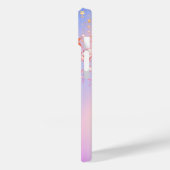 Einhornrosa lila Sternenname Case-Mate iPhone Hülle (Rückseite / Links)