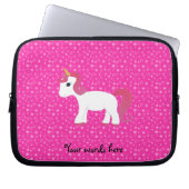 Einhornrosasterne Laptopschutzhülle (Vorderseite)