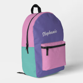 Einhornrucksack - Modernes Minimalistisches Rosa u Bedruckter Rucksack