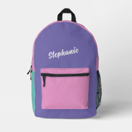Einhornrucksack - Modernes Minimalistisches Rosa u Bedruckter Rucksack