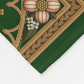 Einhornschlafen Hunter Green Mittelalter Fleecedecke (Ecke)