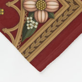 Einhornschlafen Rotes Mittelalter Fleecedecke (Ecke)