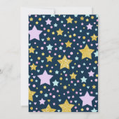 Einhornschlummerndes Party Geburtstag Einladung (Rückseite)