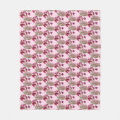 Einhornschmetterlinge und Blume Fleecedecke (Vorderseite)