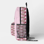 Einhornschmetterlinge und Blume Personalisiert Bedruckter Rucksack (Rechts)