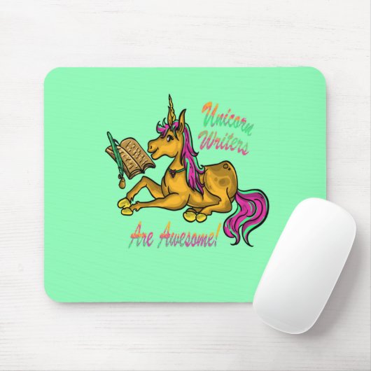 Einhornschriftsteller sind Phantastisch Mousepad (Mit Mouse)