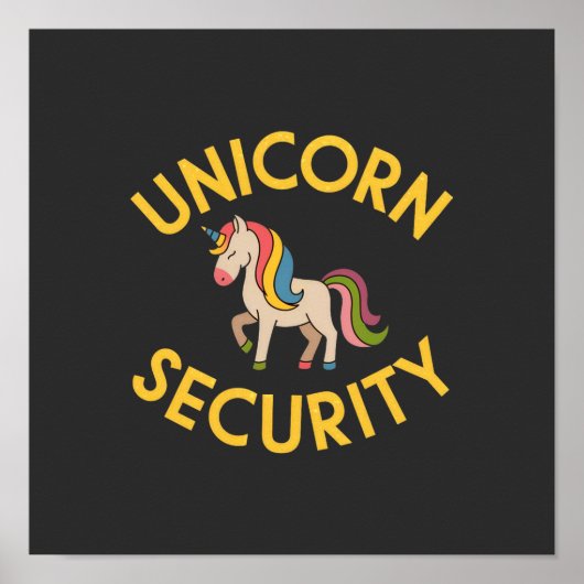 Einhornsicherheit: Behalt der Magic Safe mit einer Poster (Vorne)