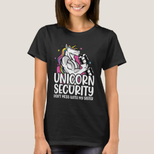 Einhornsicherheit nicht mit meinem Schwester-Klein T-Shirt