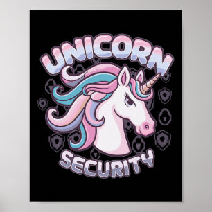 Einhornsicherheit Poster