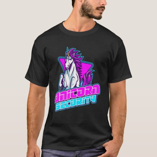 Einhornsicherheit - Regenbogenfarben Einhornliebha T-Shirt (Vorderseite)