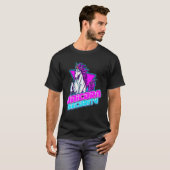 Einhornsicherheit - Regenbogenfarben Einhornliebha T-Shirt (Vorne ganz)