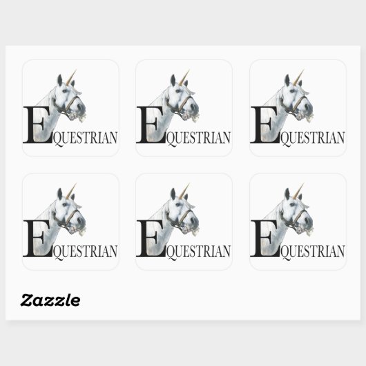 Einhornsieb-Schlüsselanhänger Quadratischer Aufkleber (Blatt)