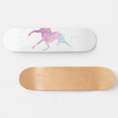 Einhornskateboard mit individueller Kristallstrukt Skateboard (Horizontal)