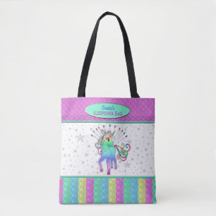 Einhornsleepover-Tasche, Namenseinsatz Tasche