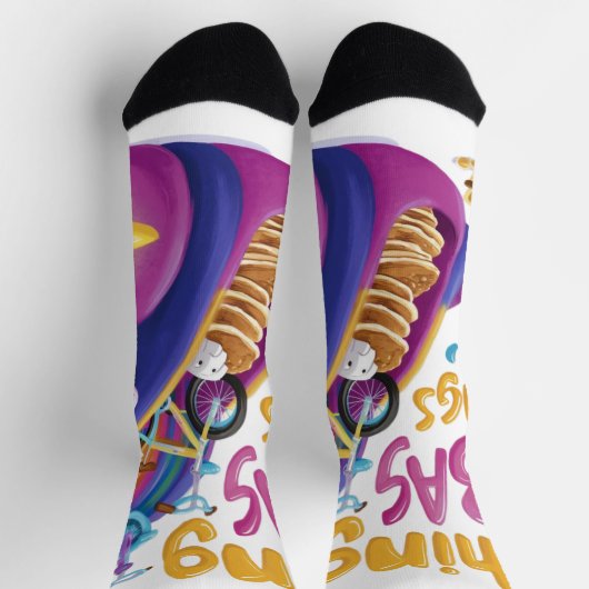 Einhornspass-Slogan Socken (Oben)