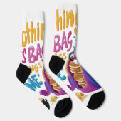 Einhornspass-Slogan Socken (Rechts)