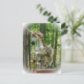 Einhornstatue Postkarte (Stehend Vorderseite)