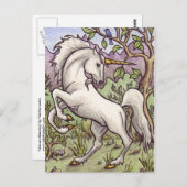 Einhorntanzpostkarte Postkarte (Vorne/Hinten)