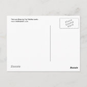 Einhorntanzpostkarte Postkarte (Rückseite)