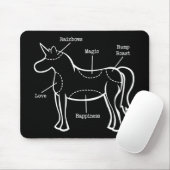 Einhornteile Mousepad (Mit Mouse)
