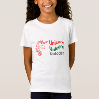Einhornter T - Shirt für Mädchen.
